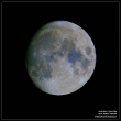 Měsíc v barvě, snímáno LV, ohnisko 550mm